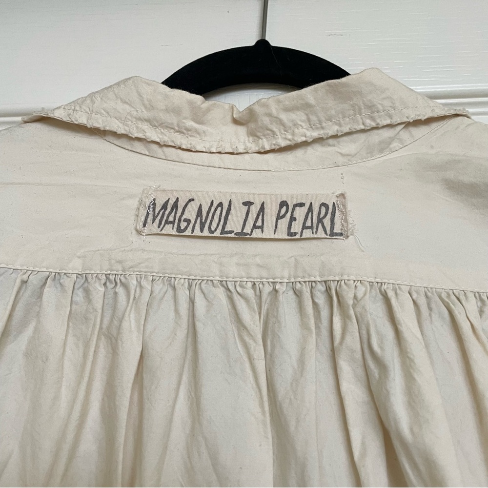 Magnolia Pearl Hi-Low Cotton Poplin Tunic Top - Picture 4 of 4